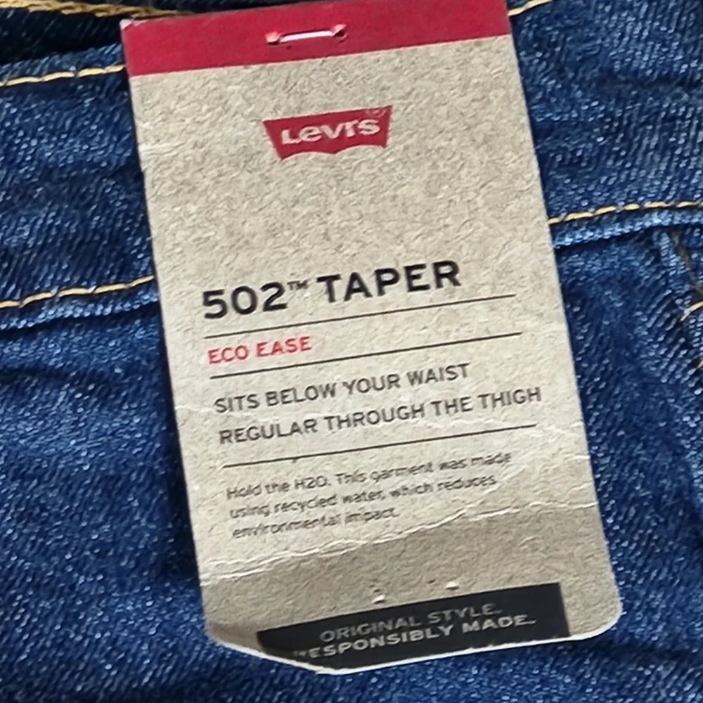 Levi's 502 Men's Denim Taper Fit Jeans Color‎ Blue 38x30